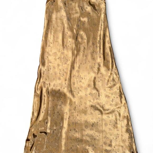 vintage vtg Jaclyn smith studio gold slip maxi dress y2k - Picture 2 of 5
